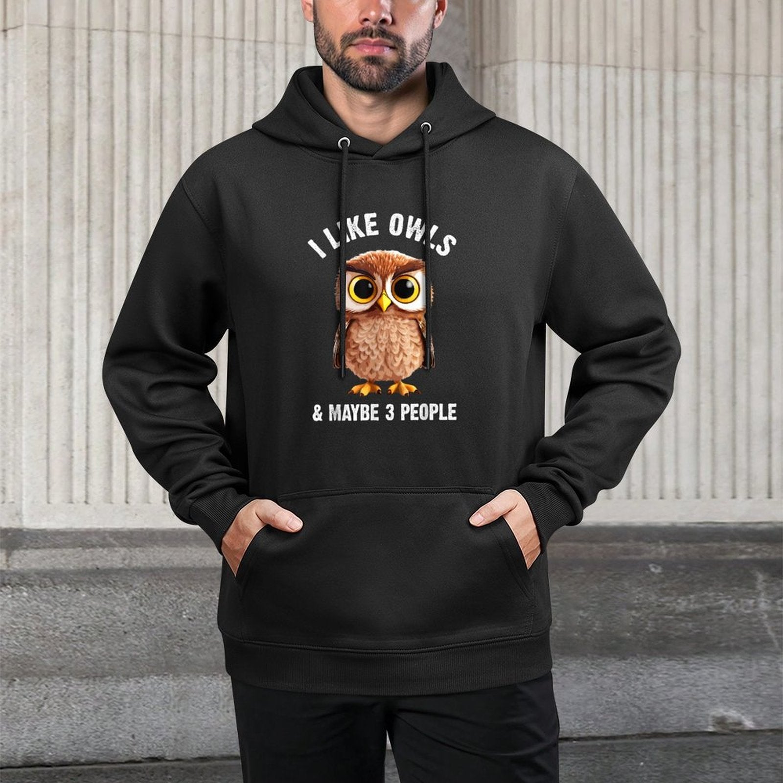 Cool Owl Design For Men Women Kids Bird Zookeeper Owl Lover Layering Staple Hoodie