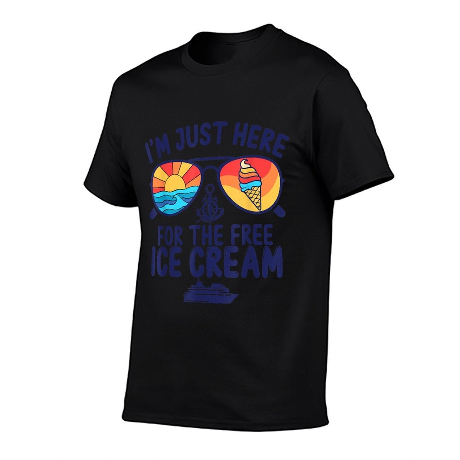 I'm Just Here For The Free Ice Cream Cruise Trip 2025  Durable T-Shirt