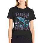 TARPON SPRINGS FL DOLPHIN LOVER COLORFUL BEACH SOUVENIR  Odor-resistant T-Shirt