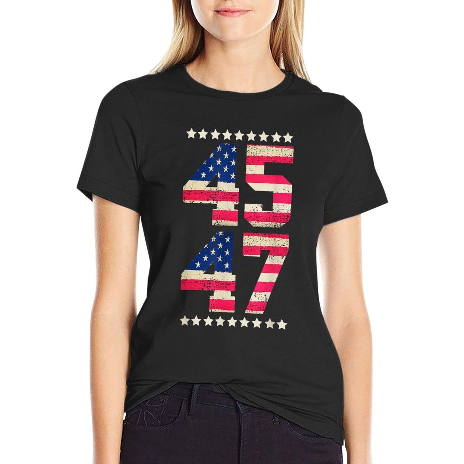 Funny QR President Trump 4547 QR Trump Dancing Code (Back)  Odor-resistant T-Shirt