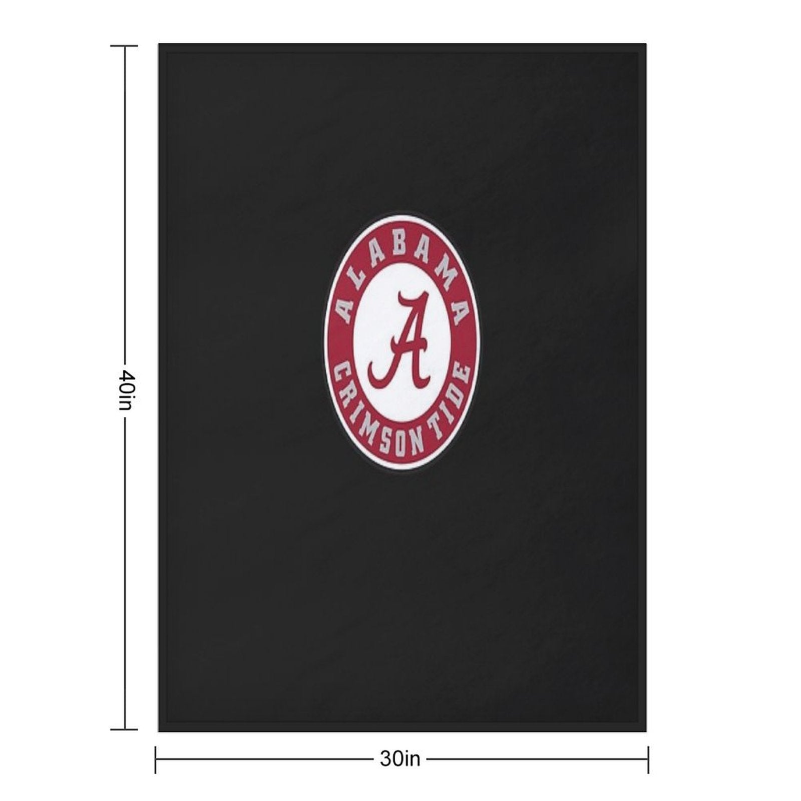 Alabama Logo Classic T-Shirt Lightweight Throw Blanket