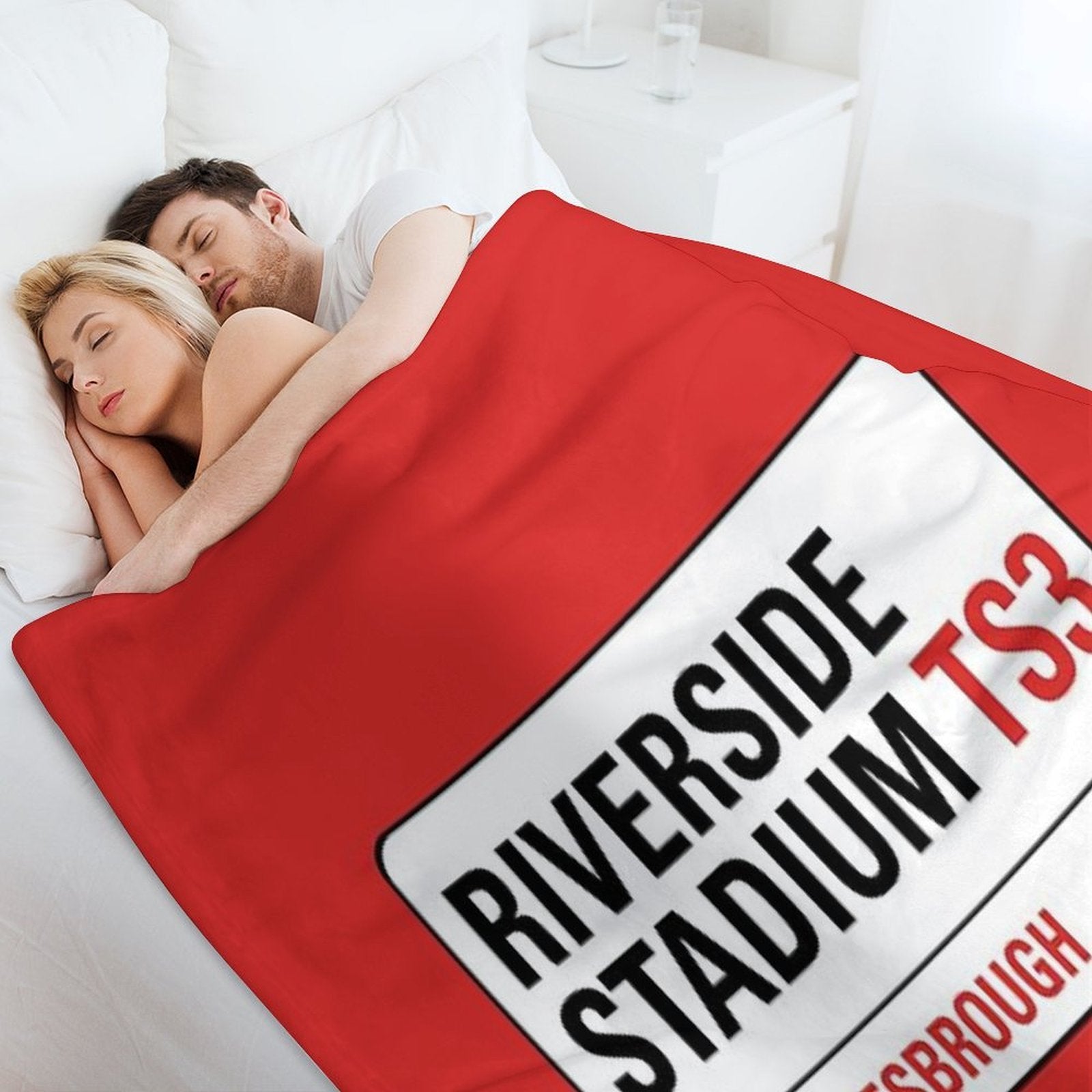 Riverside Stadium Middlesbrough Machine-washable Throw Blanket