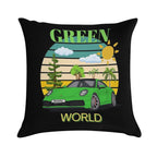 GREEN Soft High-Density Material Throw Pillow