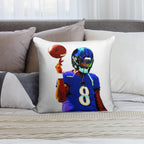 Handdrawn Lamar Soft Durable Construction Throw Pillow