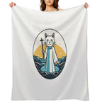 Jesus Kitten, Jesus Is Savior Cat Quick-dry Throw Blanket
