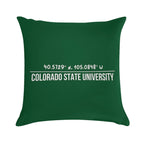 White Coordinates of CSU Bold Green BG Soft Home Decor Throw Pillow