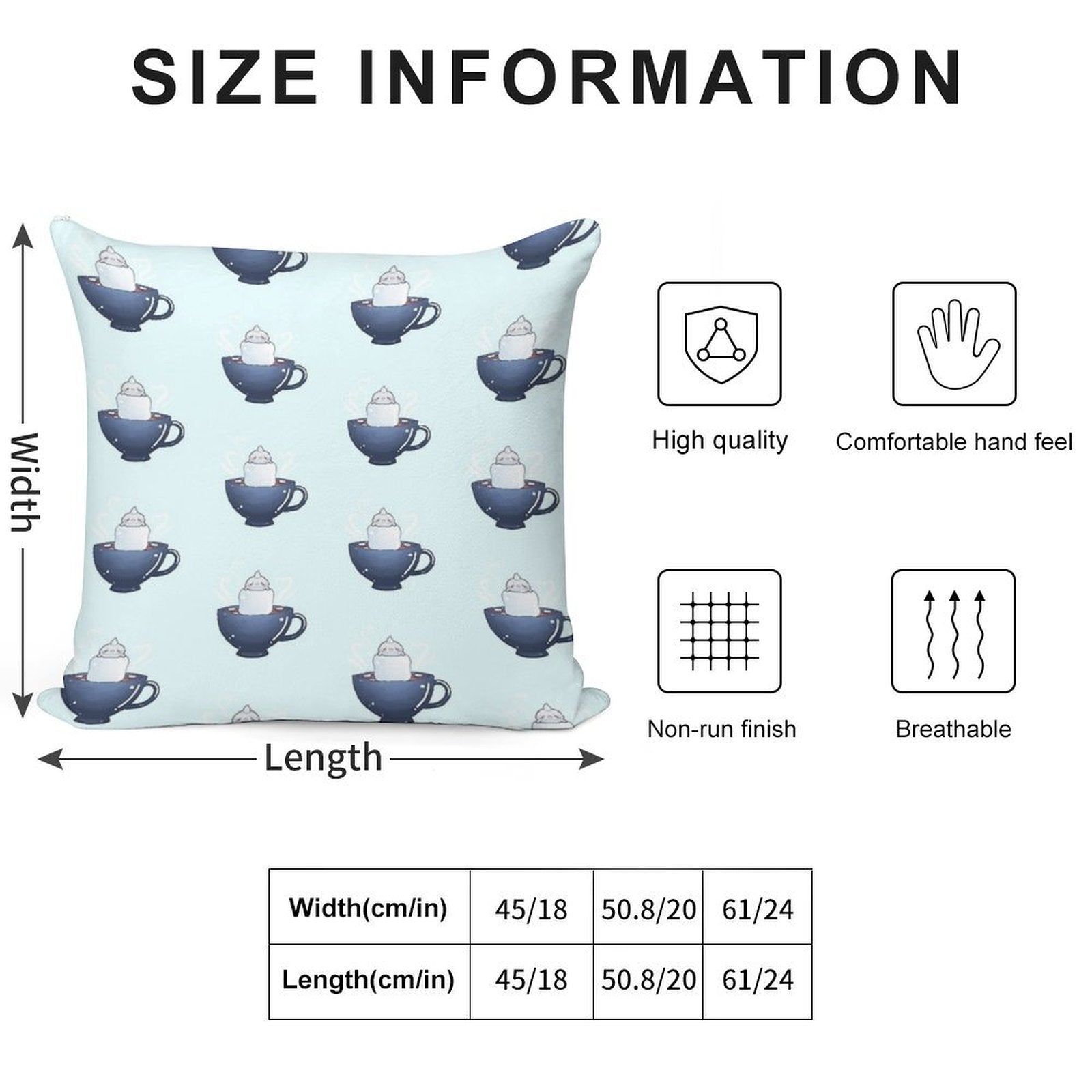 Seal Hot Chocolate Art Print Soft Luxury Feel Throw Pillow