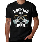 Rocking Since 1993 Vintage Rock Music Guitar 30th Birthday  Durable T-Shirt