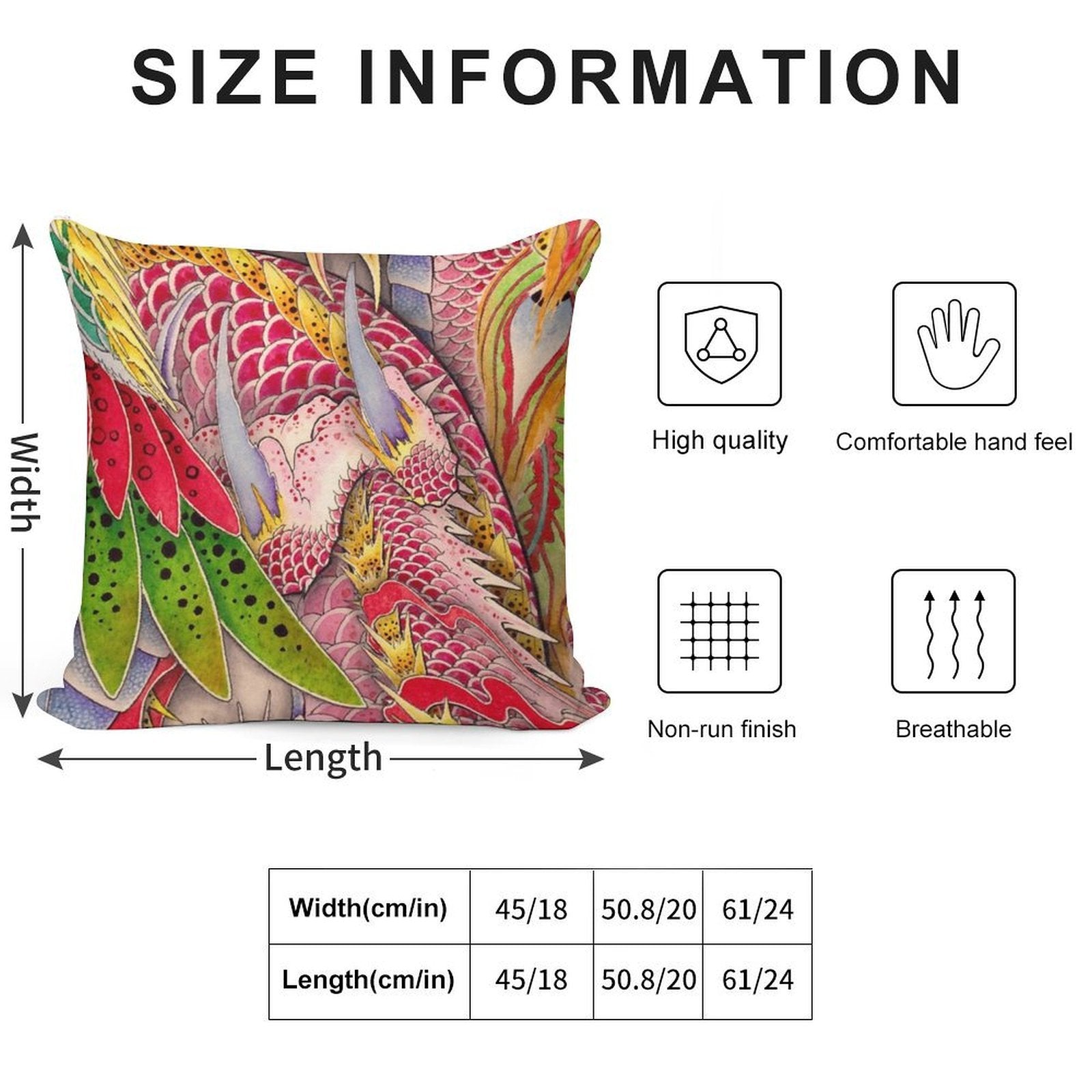 Phoenix And Dragon Soft Style Accent Throw Pillow