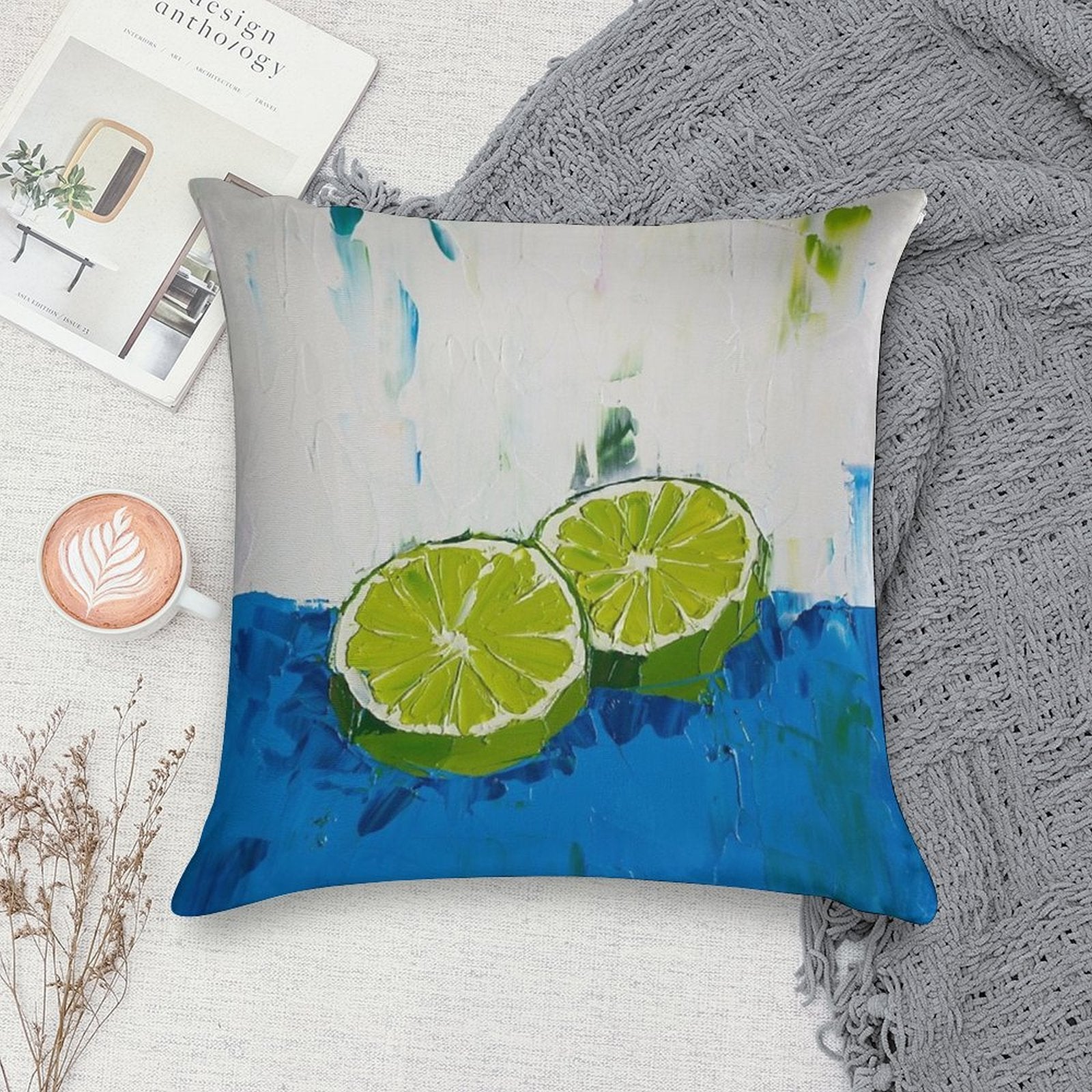 Naming of The Lime Soft Anti-Pilling Throw Pillow