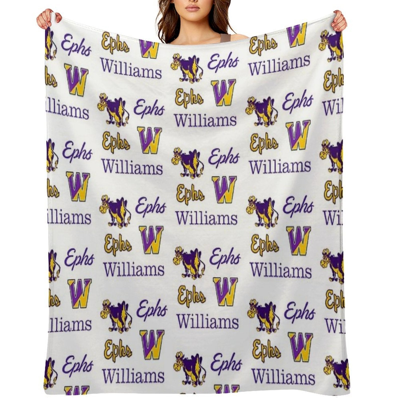 Williams College Logo Pack Eco-conscious Throw Blanket