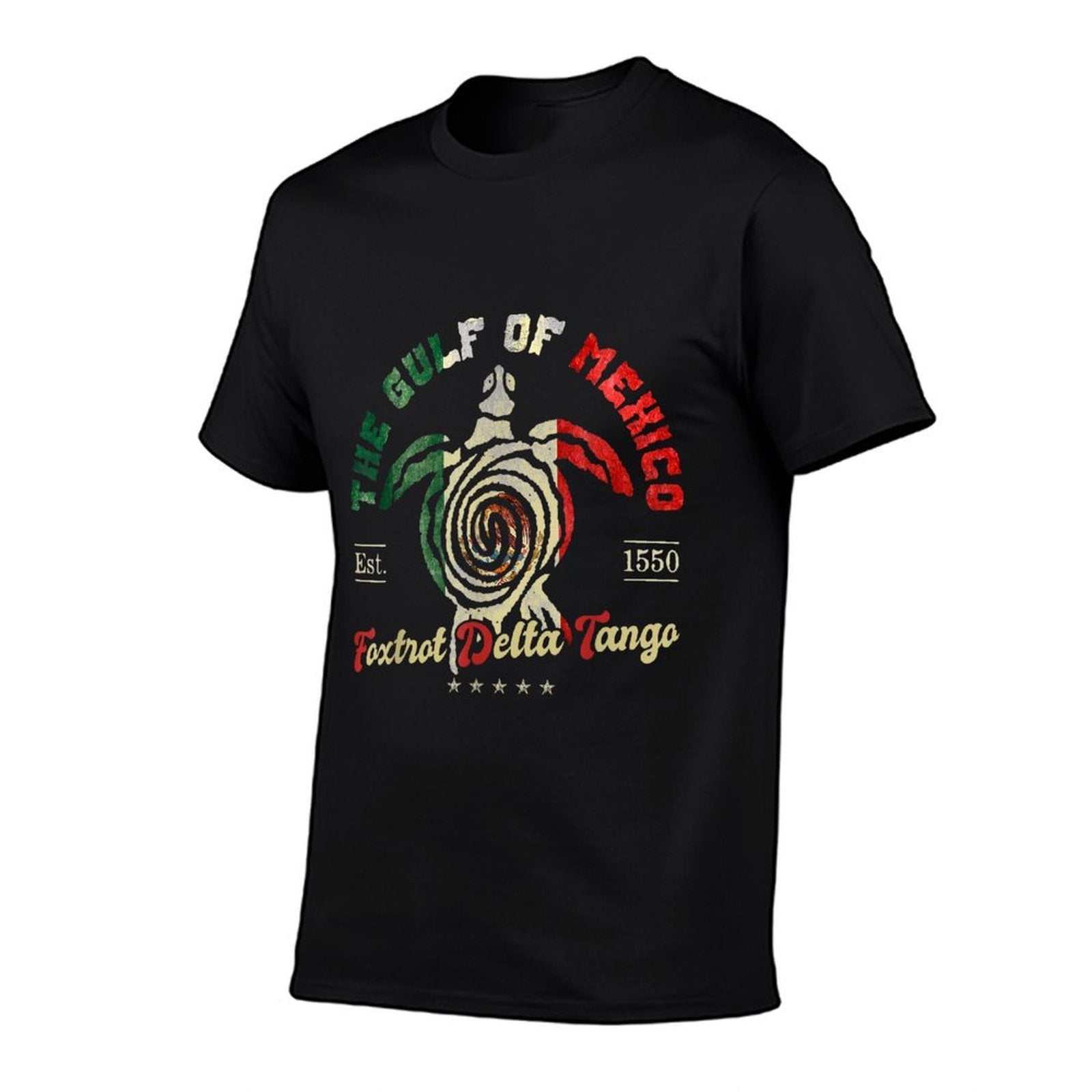 Gulf Mexico Turtle  1550 Funny  Polyester Blend T-Shirt