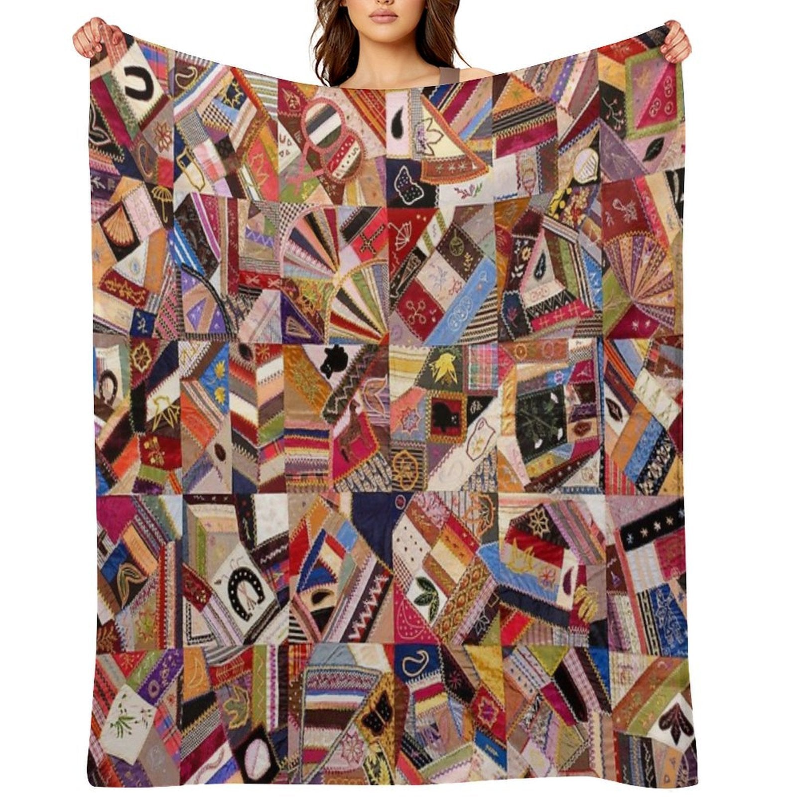 Quilt Top Versatility Throw Blanket