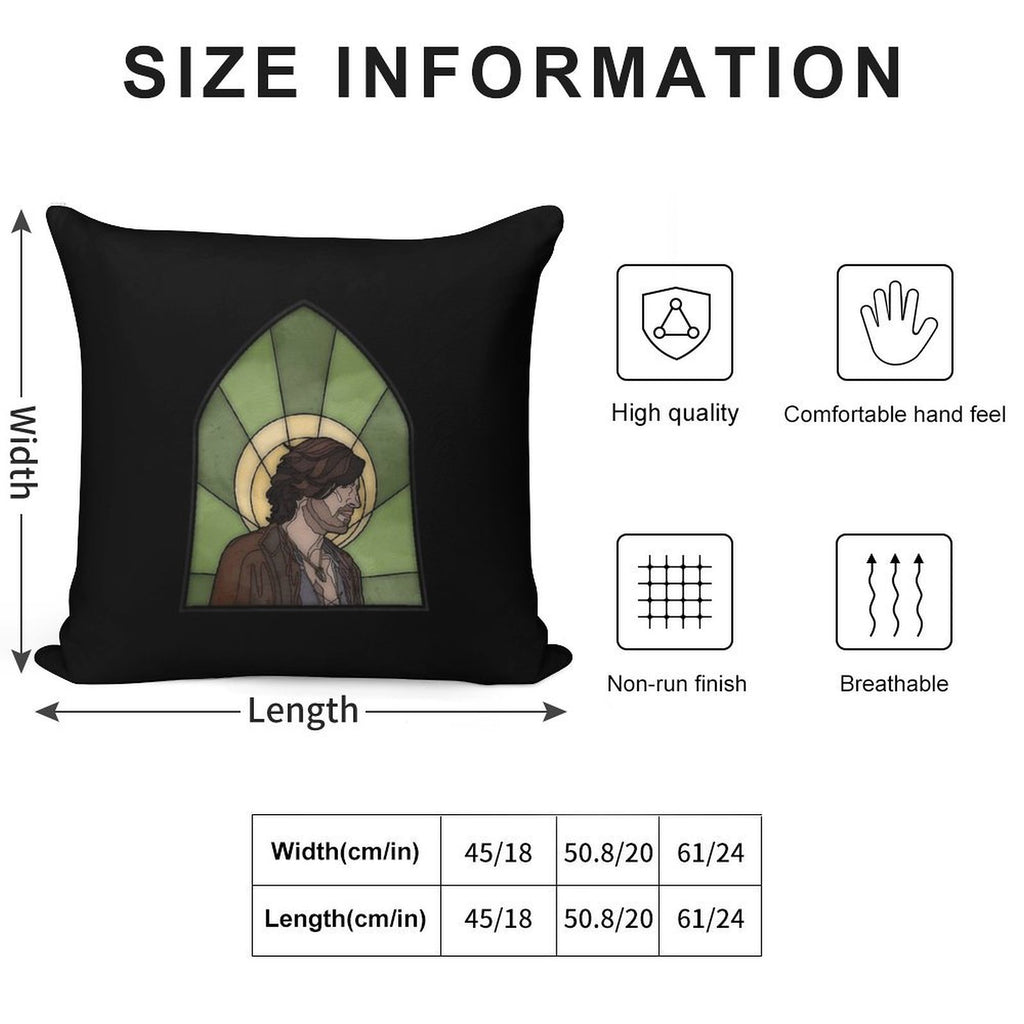 Gwaine in Glass Soft Bedroom Essential Throw Pillow