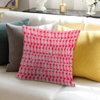Pink And Red, Brush Strokes, Geometric Soft Warmth Comfort Throw Pillow