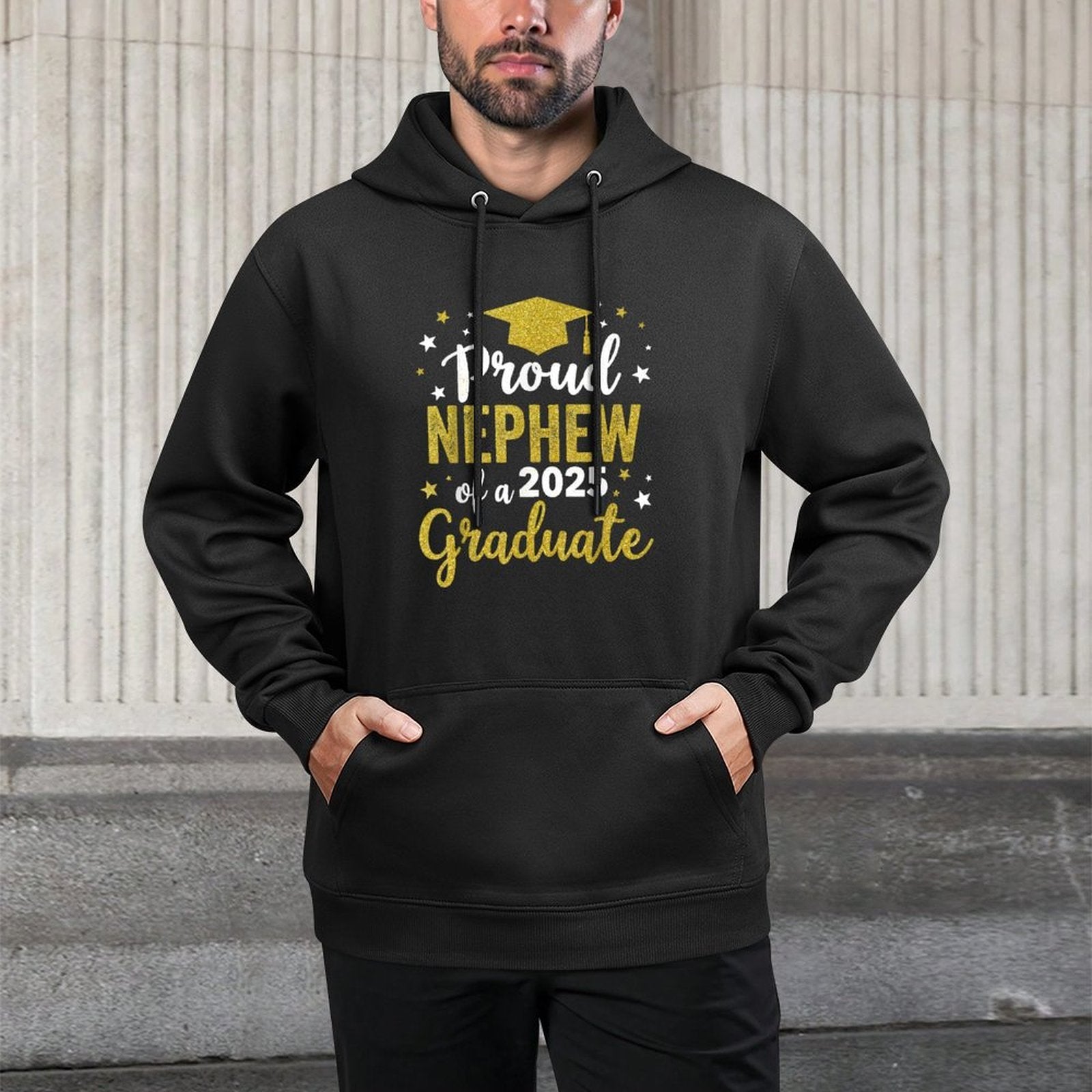 Nephew Senior 2025 Proud Nephew Of A Class Of 2025 Graduate Versatile Streetwear Hoodie