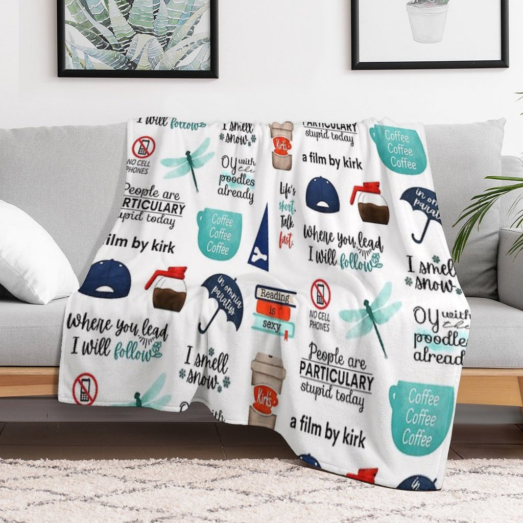 Bigger Sticker Pack I Smell Snow, In Omnia Paratus, A Film by Kirk All-season Throw Blanket