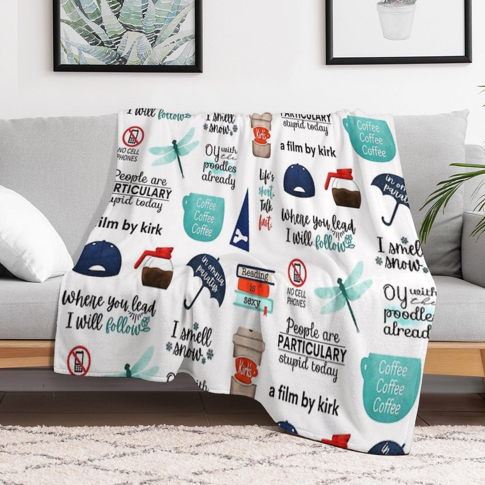 Bigger Sticker Pack I Smell Snow, In Omnia Paratus, A Film by Kirk All-season Throw Blanket