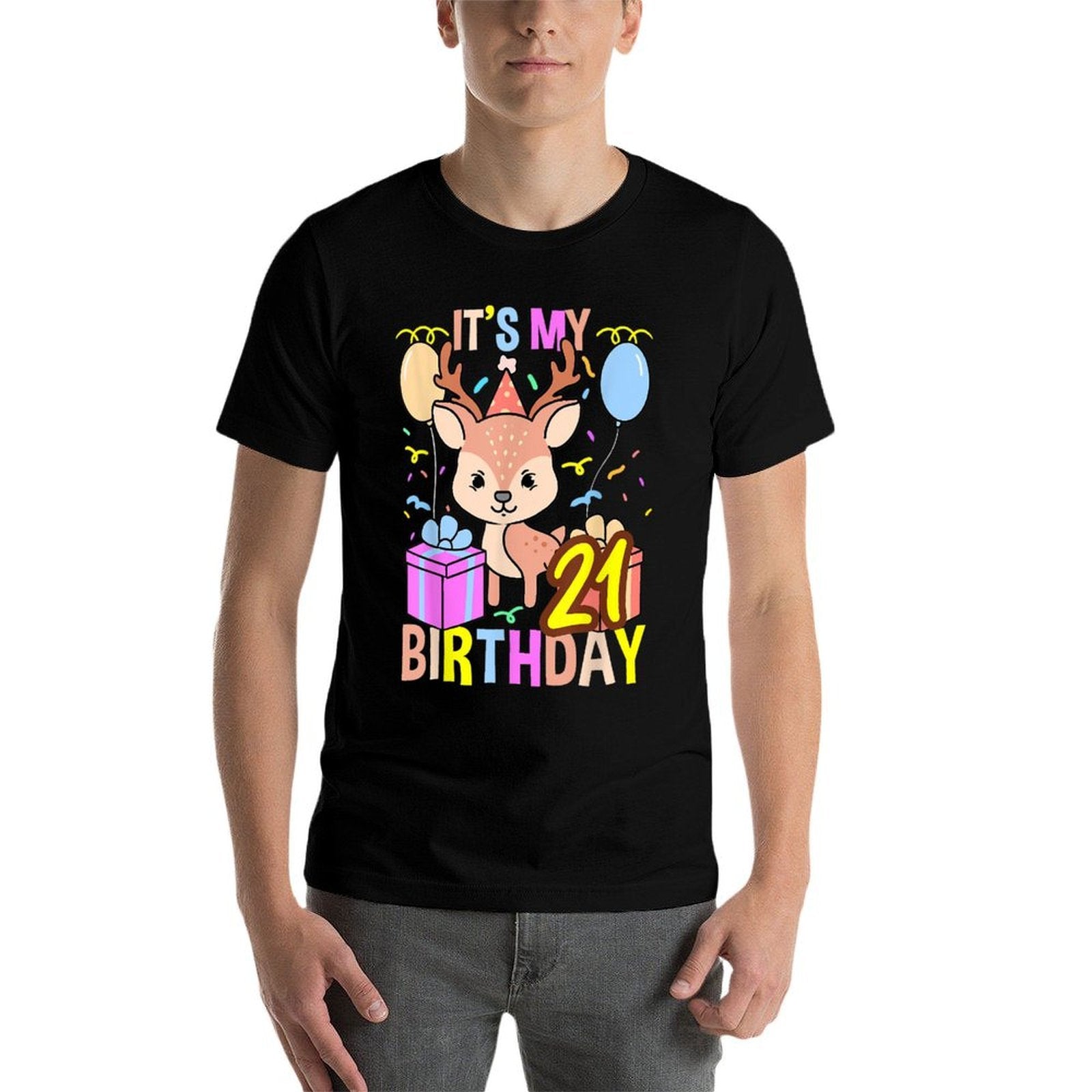Its My 21st Birthday Deer  Breathable T-Shirt