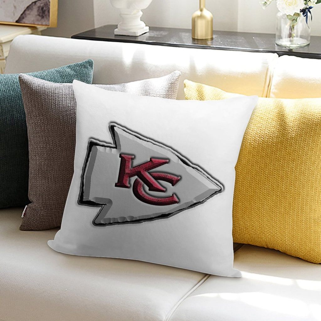 Basic Kansas City Chiefs Logo Soft Multiple Sizes Throw Pillow