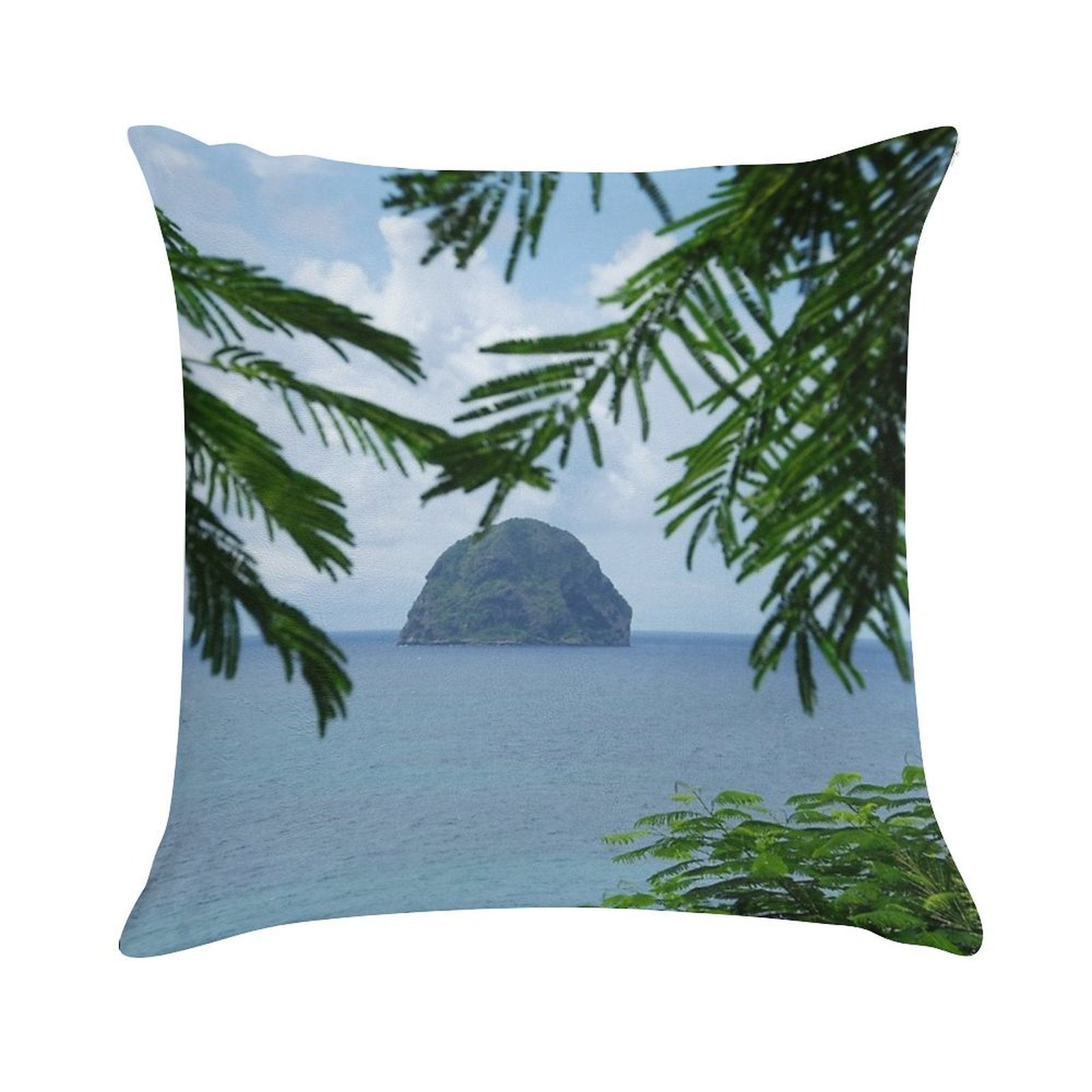 Rocher Du Diamant 2 - Martinique, F.W.I. Soft Bedroom Essential Throw Pillow