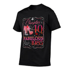 Womens Chapter 40 Fabulous Since 1985 40th Diamond Birthday Queen  Lightweight T-Shirt