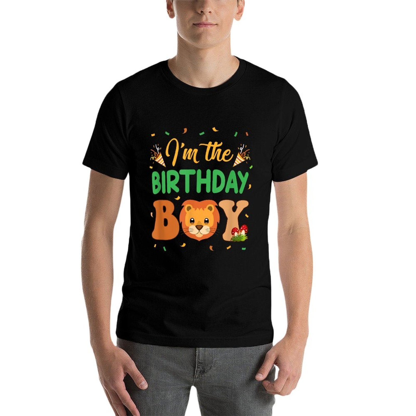 Im The Birthday Boy Lion Family Party Decorations  Polyester Blend T-Shirt