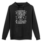 Legends Were Born In September 1975 50th Birthday Gifts Men Kangaroo Pocket Hoodie