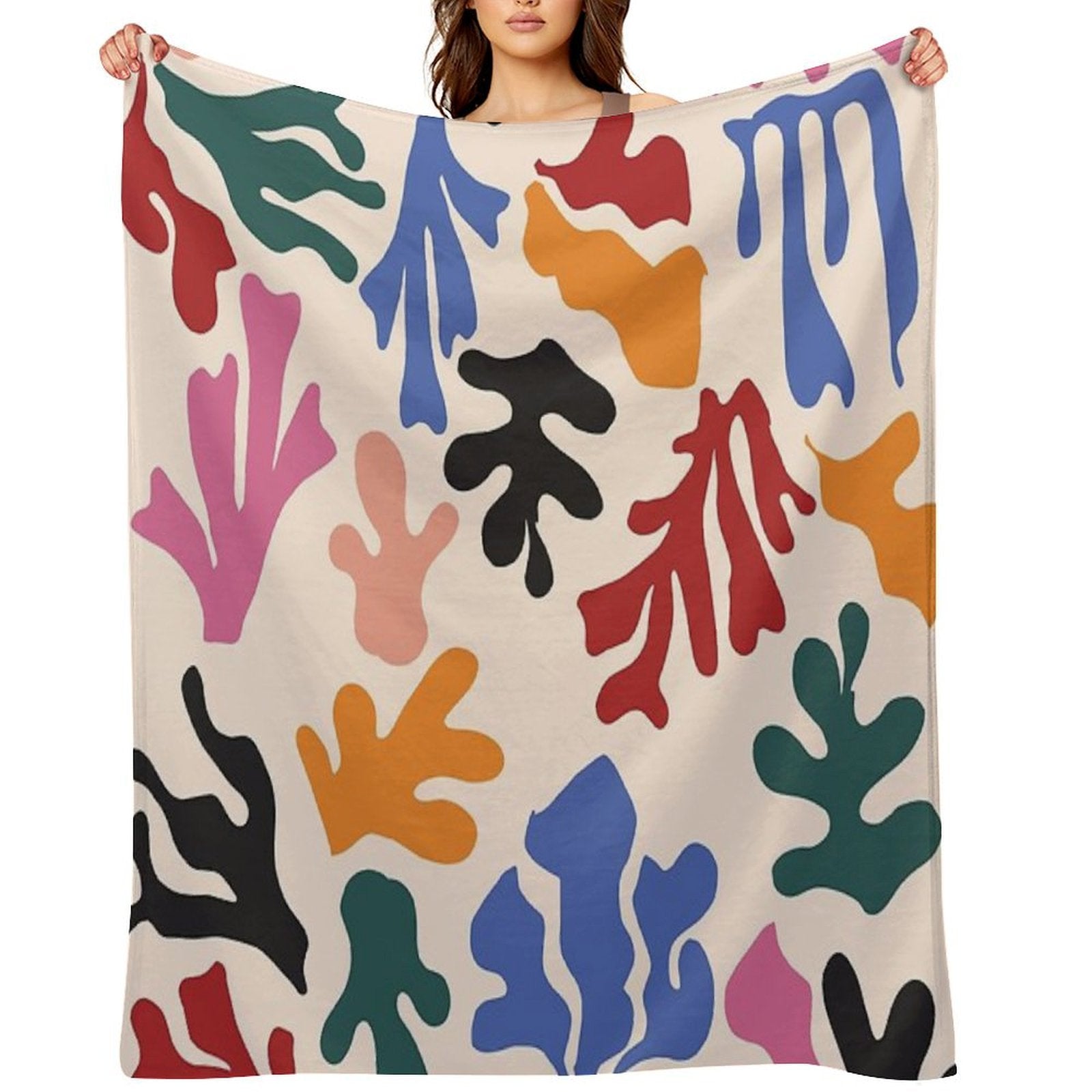 Matisse Patterns Anti-pilling Throw Blanket