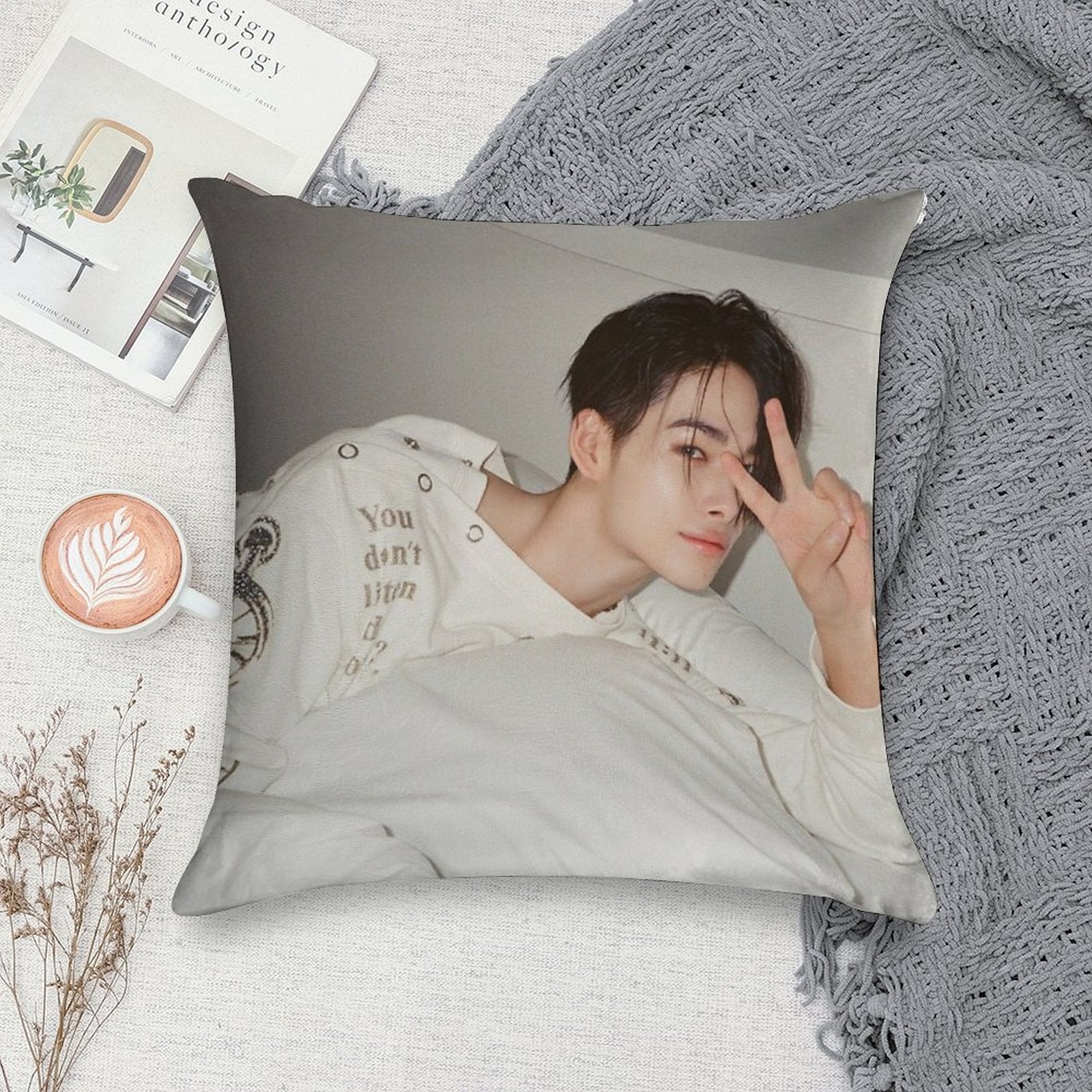 Nishimura Riki Ni-ki Enhypen Soft Anti-Pilling Throw Pillow