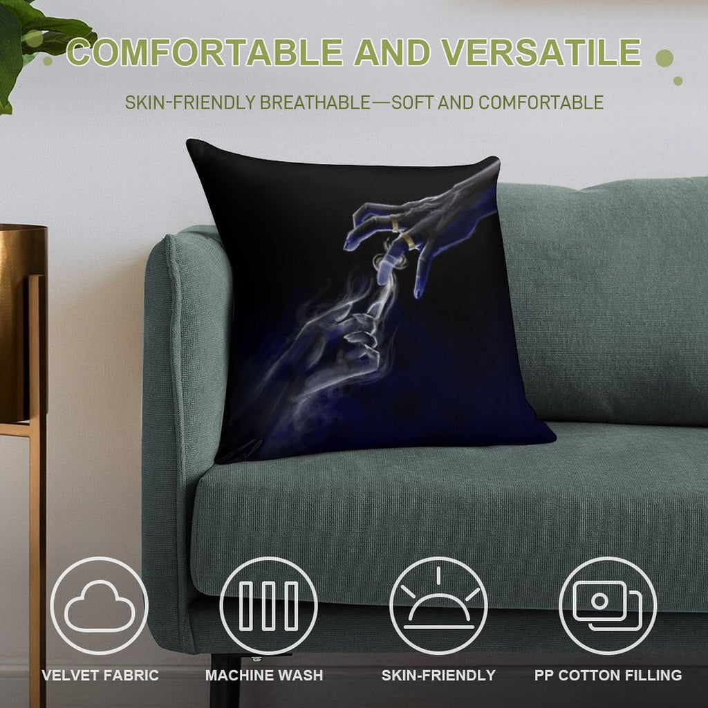 Just Let Me Go Or Take Me With You Soft High-Density Material Throw Pillow