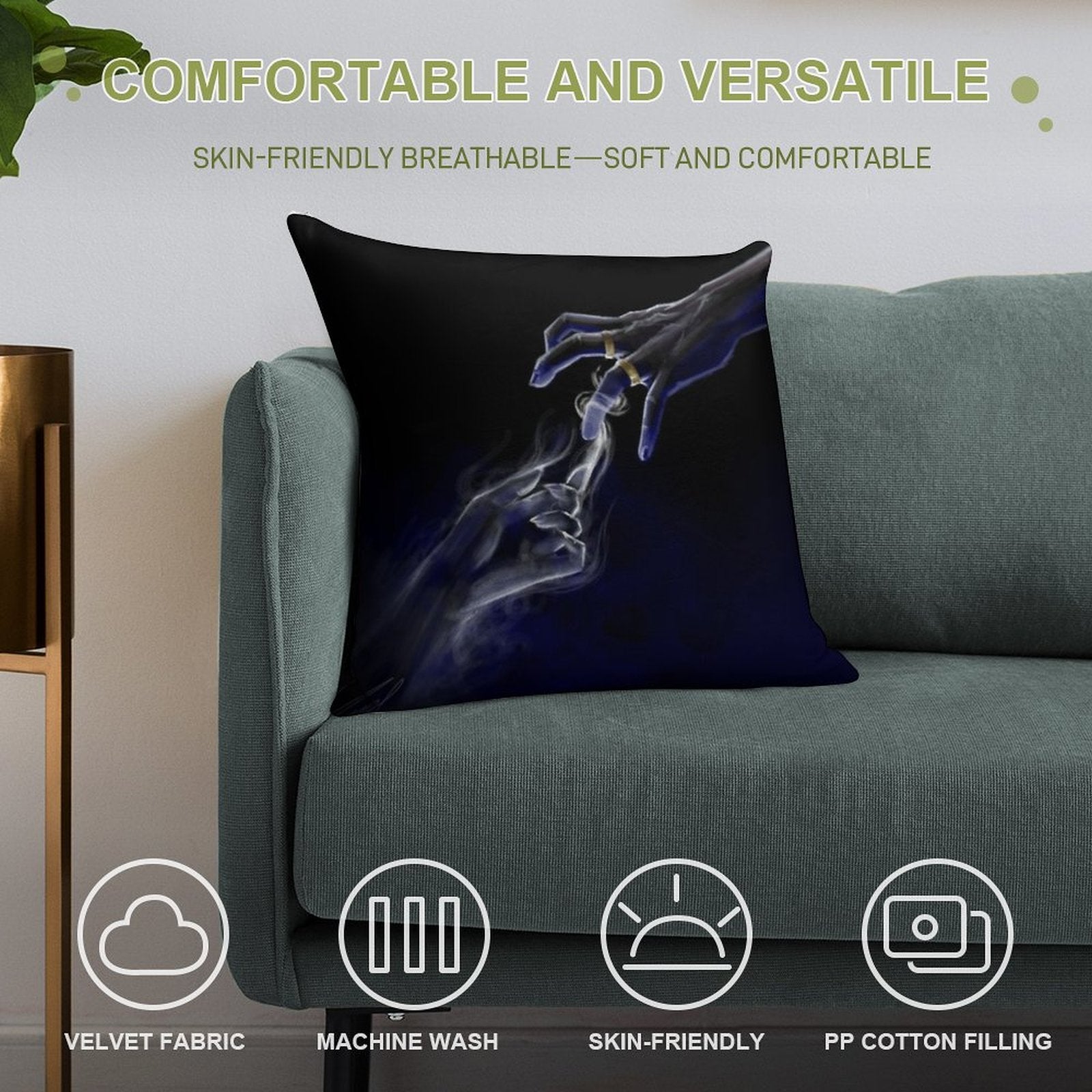 Just Let Me Go Or Take Me With You Soft High-Density Material Throw Pillow