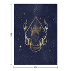 Orilium in Blue Gift-ready Throw Blanket