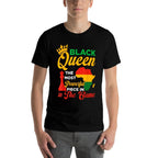 Black Queen Chess Powerful Piece In The Game Juneteenth  Affordable Price T-Shirt