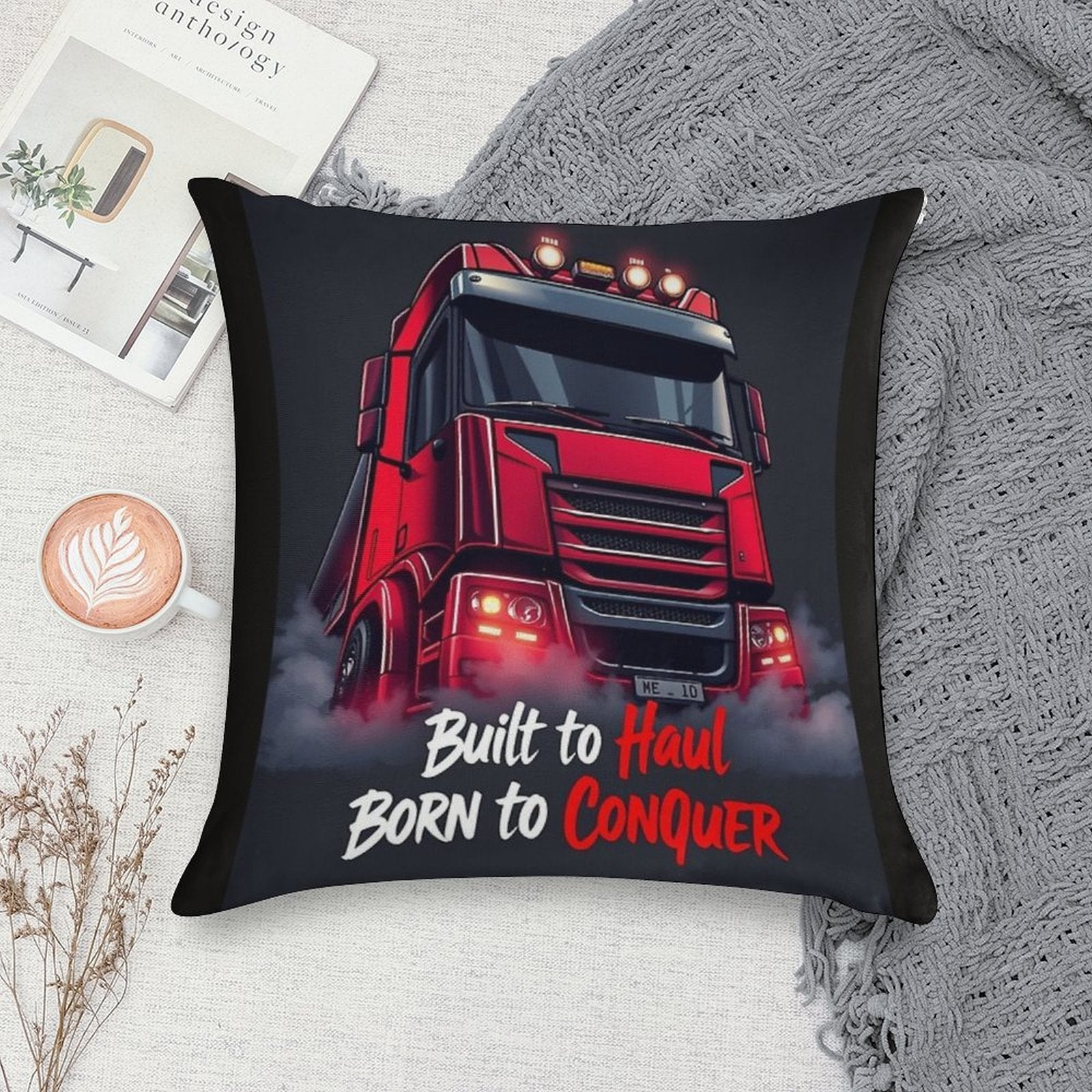 Haul & Conquer Soft Style Accent Throw Pillow