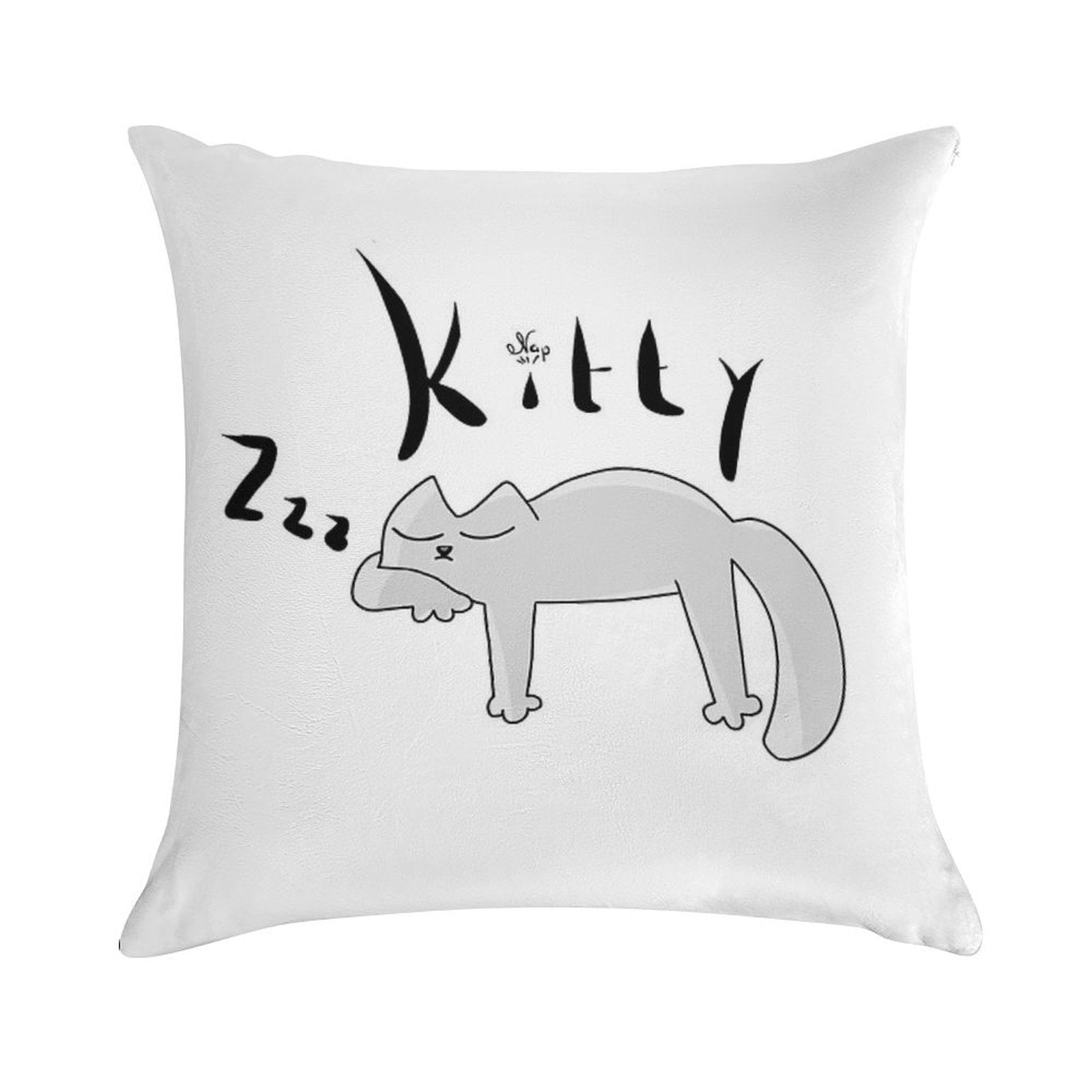 SIMONS Kitty CAT Taking A Nap Soft Reinforced Edging Throw Pillow
