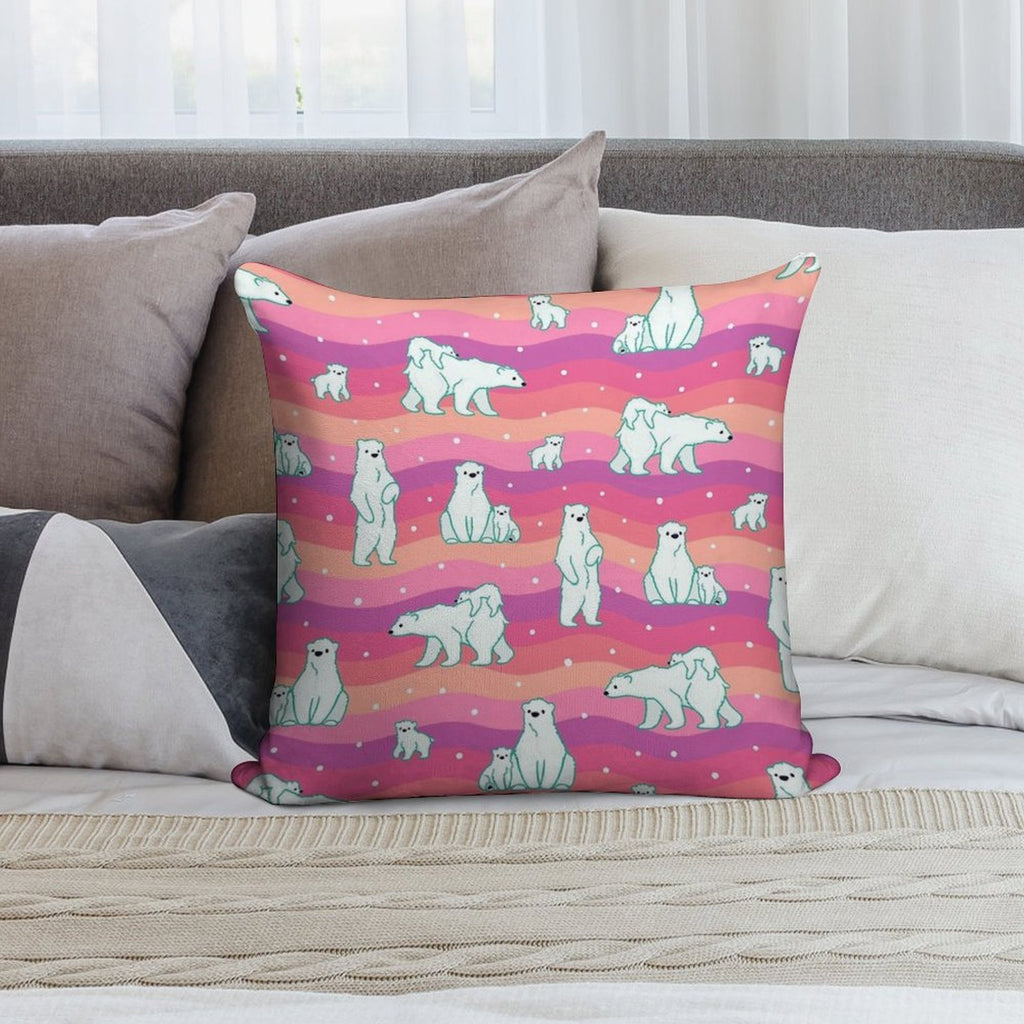 Polar Sunset Soft Gift Ready Throw Pillow