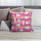Polar Sunset Soft Gift Ready Throw Pillow