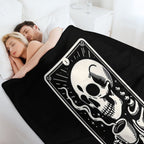 The Coffee Tarot Skul Sustainable Throw Blanket
