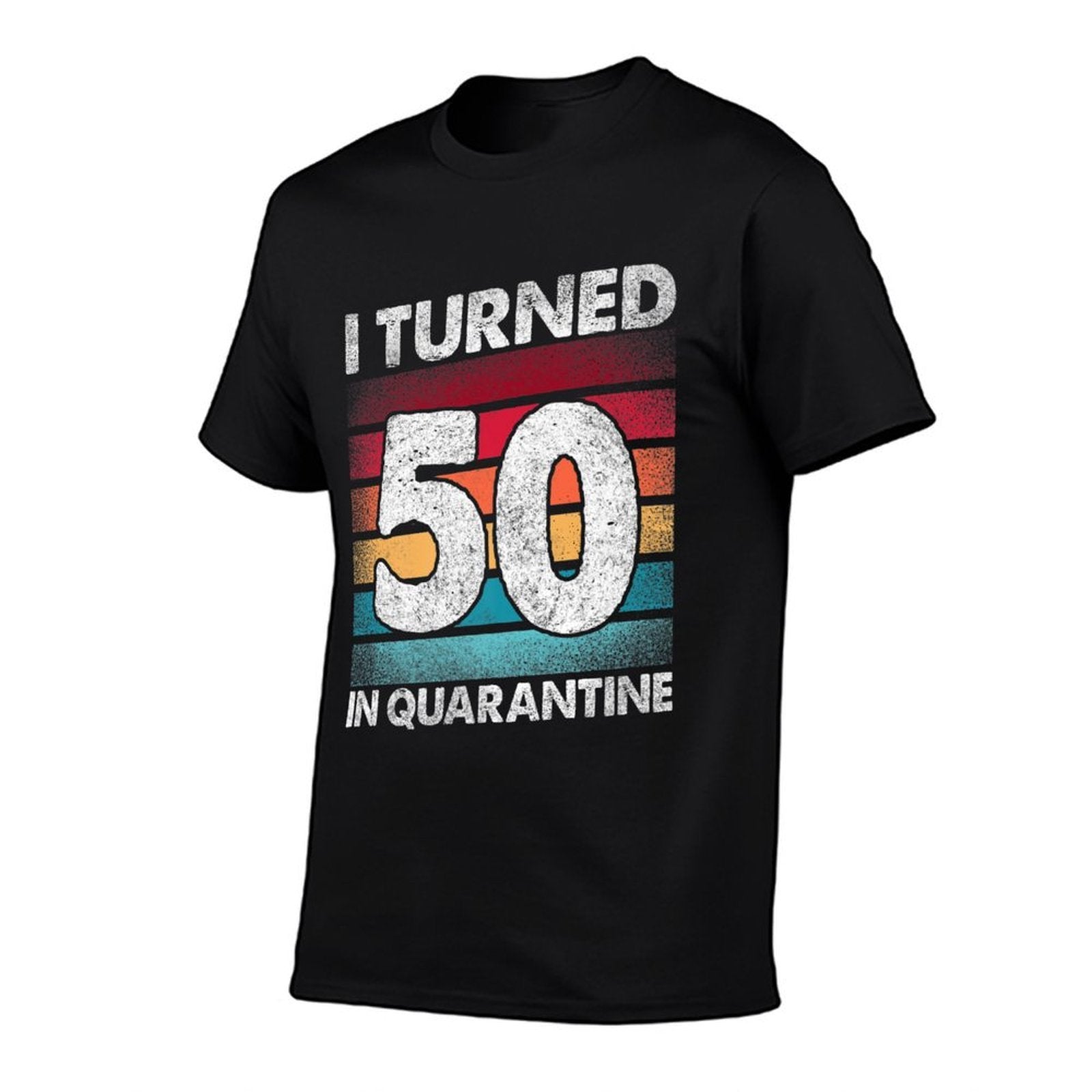 I Turned 50 In Quarantine 2020 50 Years Old 50th Birthday Premium  Heathered Texture T-Shirt