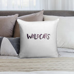 Wildcats Soft Hidden Zipper Throw Pillow