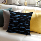 Firefly Squid Hotaruika Bioluminescent Soft Reinforced Edging Throw Pillow