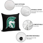 Illinois Wesleyan University Soft Skin-Friendly Throw Pillow