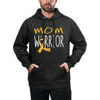 Childhood Cancer Awareness Mom of A Warrior Casual Wear Hoodie