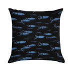 Firefly Squid Hotaruika Bioluminescent Soft Reinforced Edging Throw Pillow
