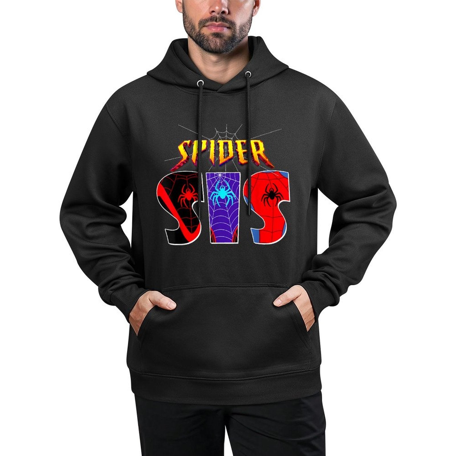 Cool Spider SIS Funny Birthday Spider Sister Kids Girls Pilling-Resistant Hoodie