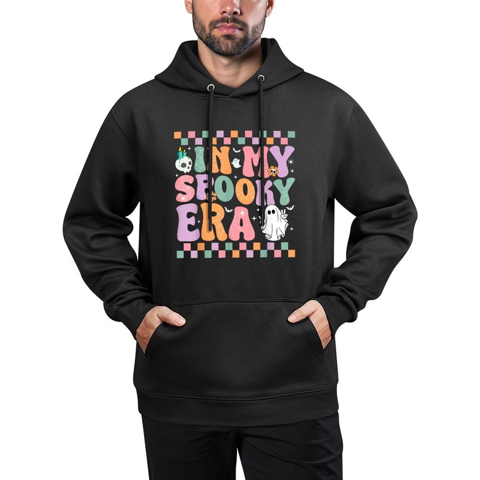 In My Spooky Era Cute Ghost Halloween Costume Girl Women Kid Colorfast Hoodie