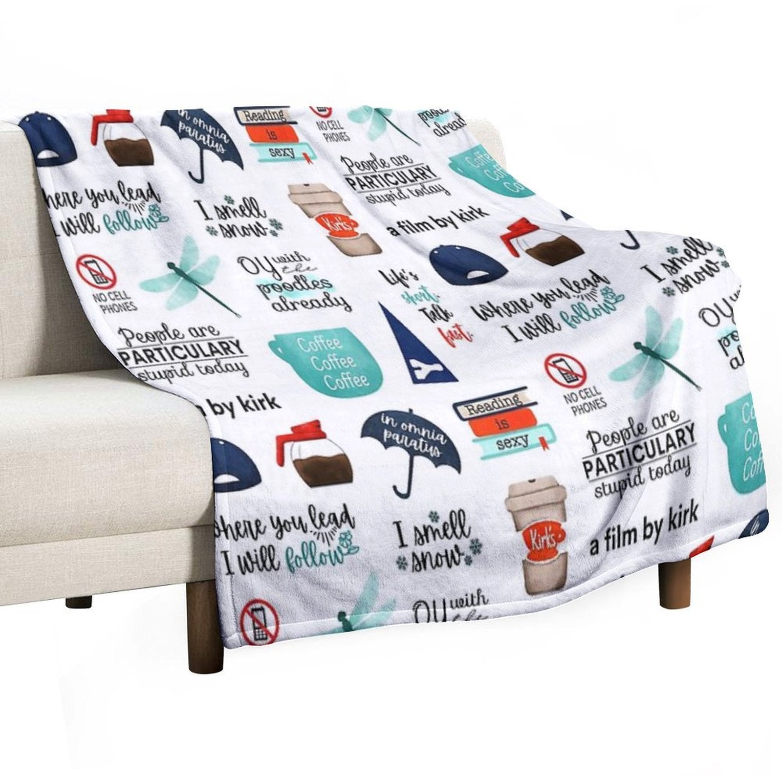 Bigger Sticker Pack I Smell Snow, In Omnia Paratus, A Film by Kirk All-season Throw Blanket