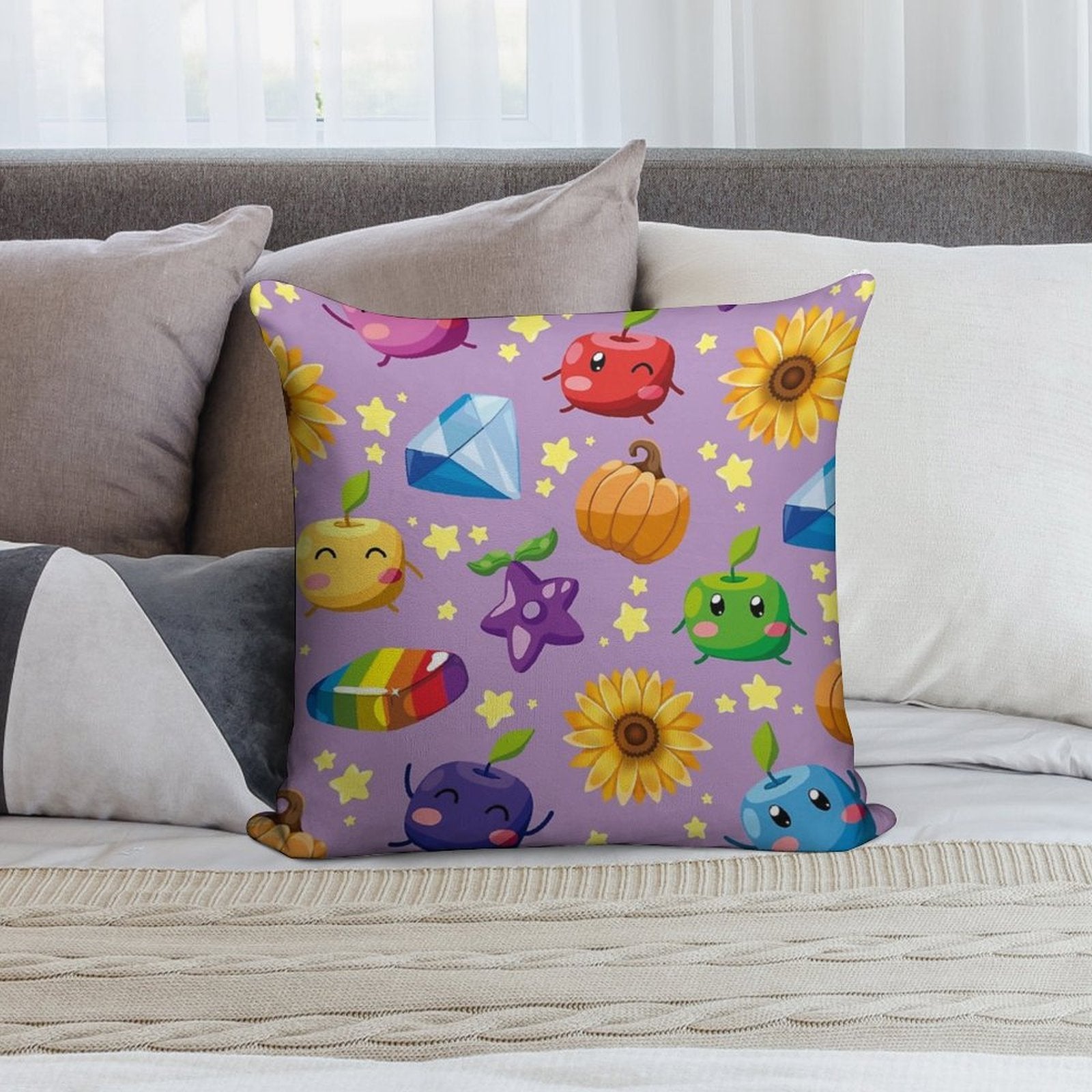 Cute Junimos Stardew Valley Soft Anti-Pilling Throw Pillow