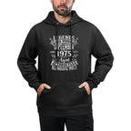 Legends Were Born In September 1975 50th Birthday Gifts Men Kangaroo Pocket Hoodie